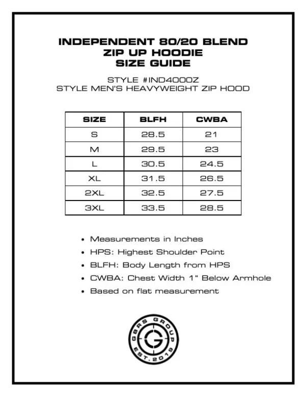 Kapuzenpullover GBRS GROUP INSTRUCTOR ZIP UP HOODIE