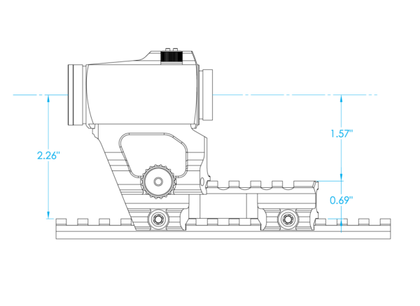 SCALARWORKS KICK/01 RISER 0.69" Höhe 3.67" Länge